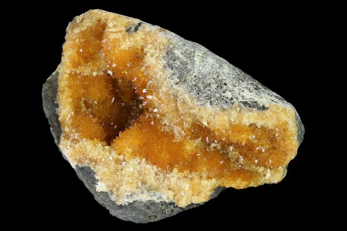 Intense Orange Calcite Crystal Cluster - Poland #148372